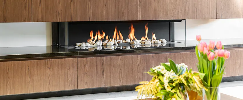 Double-height Fireplace Design Refurbishment in Agawam, Massachusetts